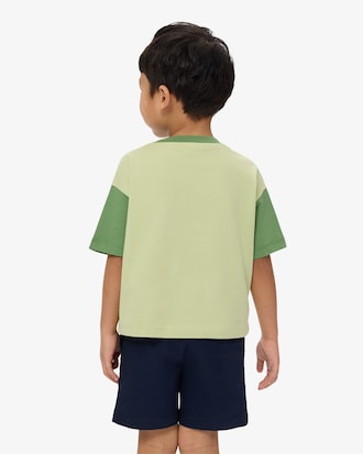 Contrast Trim Cotton T-Shirt