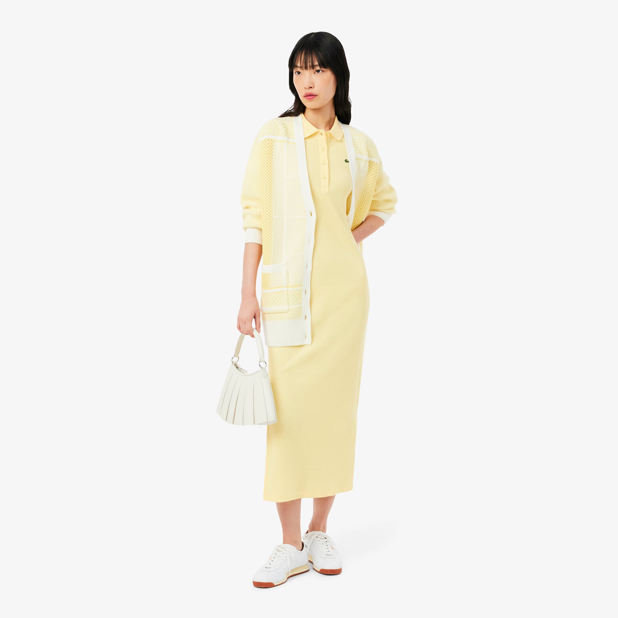lacoste cotton dress Lacoste Women's Stretch Cotton Mini Piqu Polo Dress EF8470-ZV9