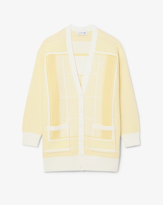 Tennis Court Long Cardigan