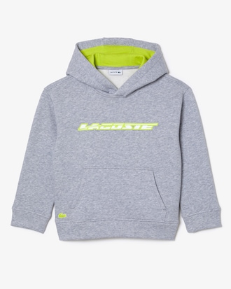 Kids’ Contrast Branding Hoodie