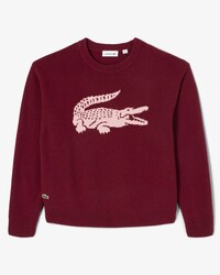 Lacoste x Bandier Contrast Crocodile Sweater