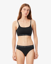 Scallop Band Microfiber Bralette