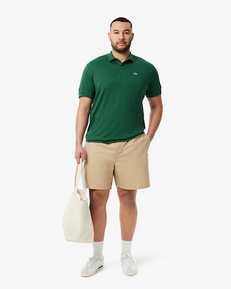 Short &eacute;lastique homme relaxed fit en popeline de coton 