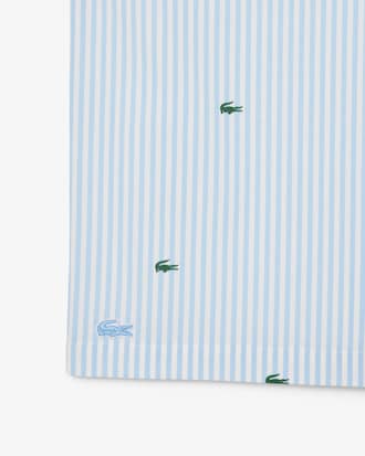 Pijama de algod&oacute;n con estampado de cocodrilo a rayas