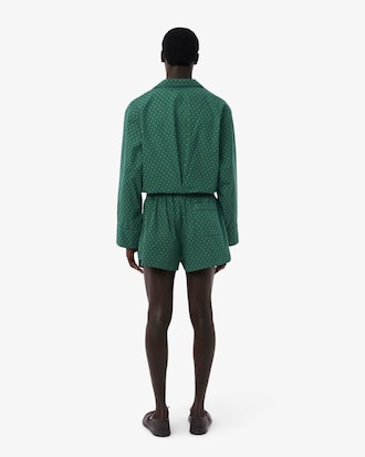 Men's Runway Print Poplin Shorts