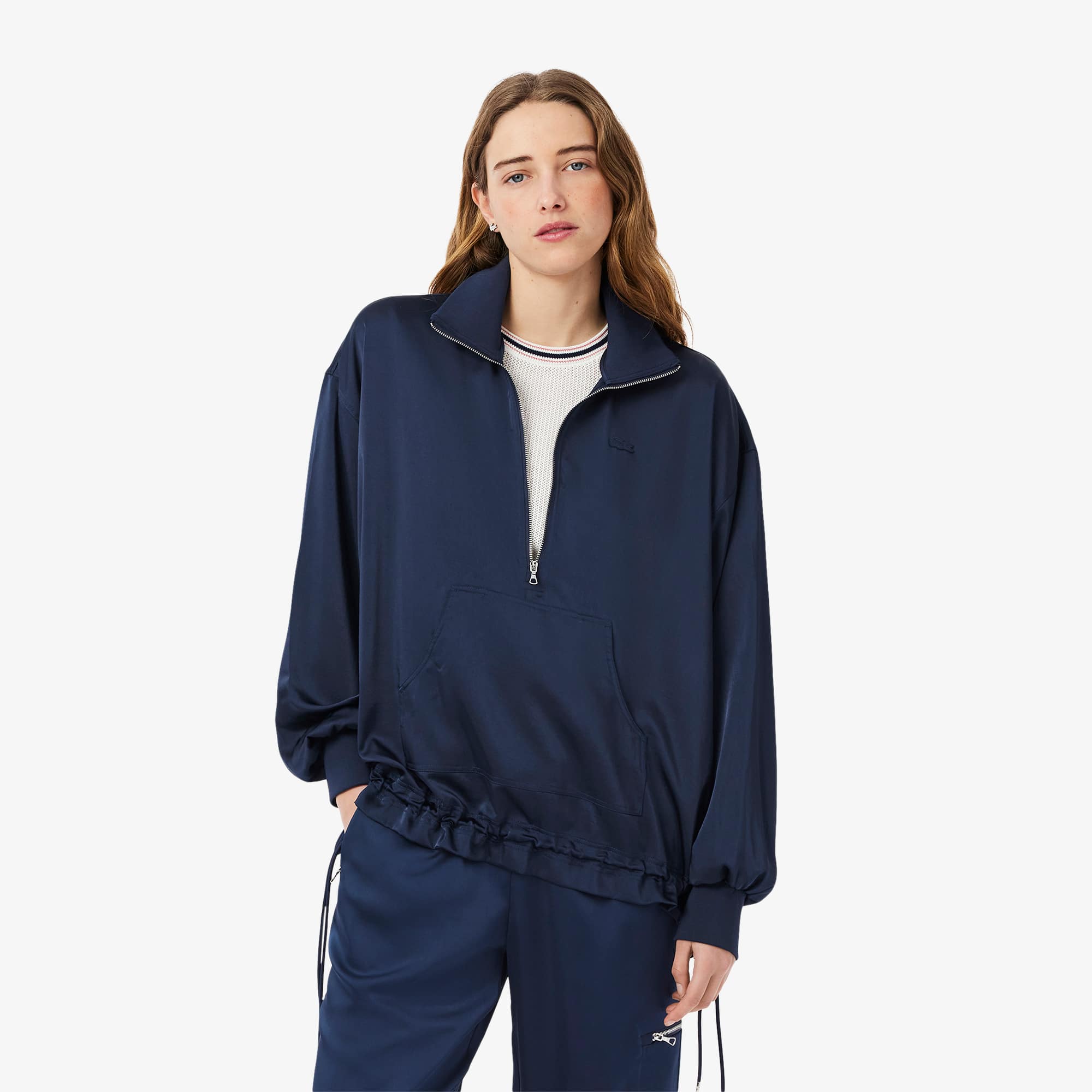 Women's Half-Zip Oversized Pullover Jacket - Women's