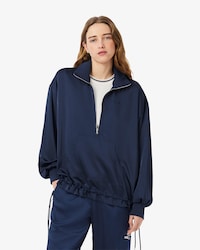 Women's Half-Zip Oversized Pullover Jacket