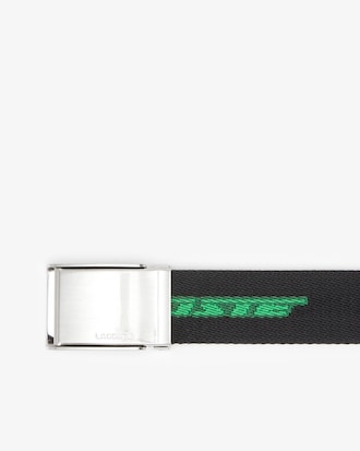 Men’s Contrast Logo Print Belt