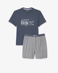 Conjunto De Pijama De Algod&oacute;n Con Estampado De Cocodrilo