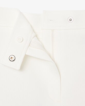 Runway Satin Knit Mini-Shorts