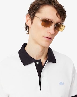 Classic Fit Contrast Rib Polo
