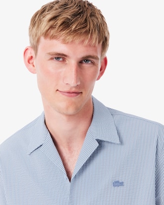 Playera Seersucker de Corte Relajado