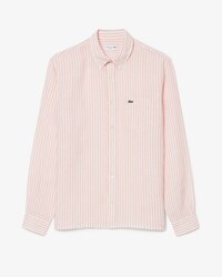 Men's Regular Fit Striped Linen Shirt