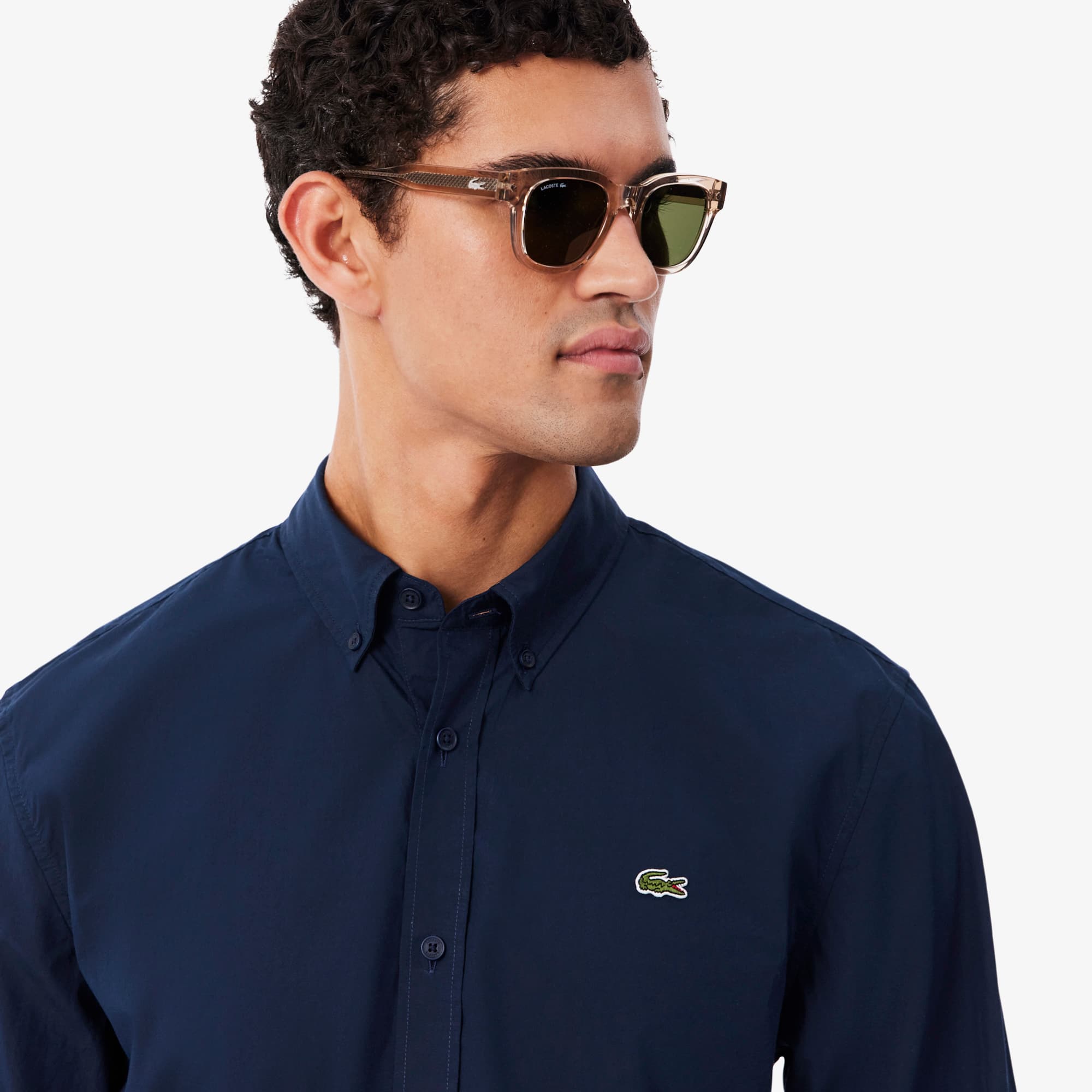 Regular Fit Stretch Poplin Shirt