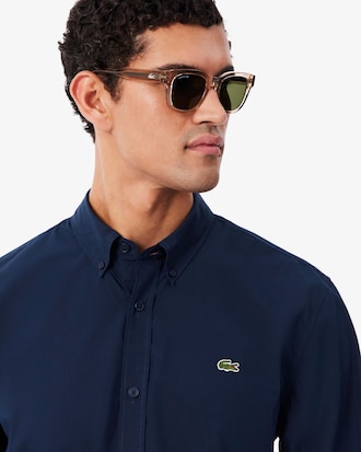 Regular Fit Stretch Poplin Shirt