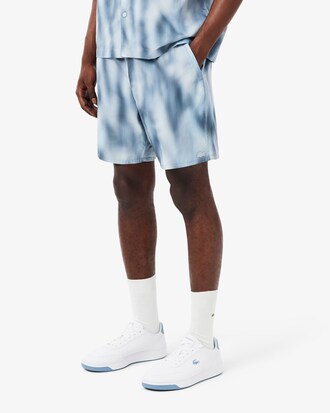Relaxed Fit Printed Taffeta Shorts