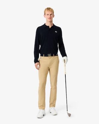 Men's Polo Collar Stretch Golf Sweater