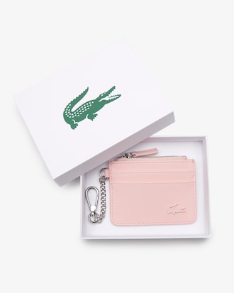 Porte-cartes zipp&eacute; femme Lacoste 4 fentes