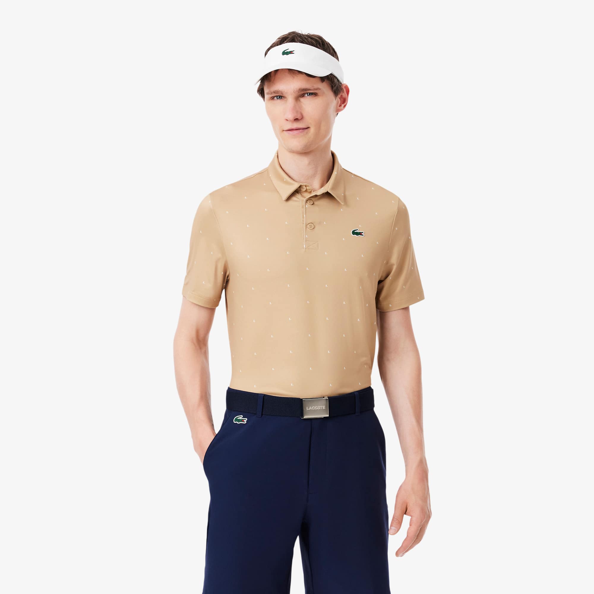 Regular Fit Printed Golf Polo