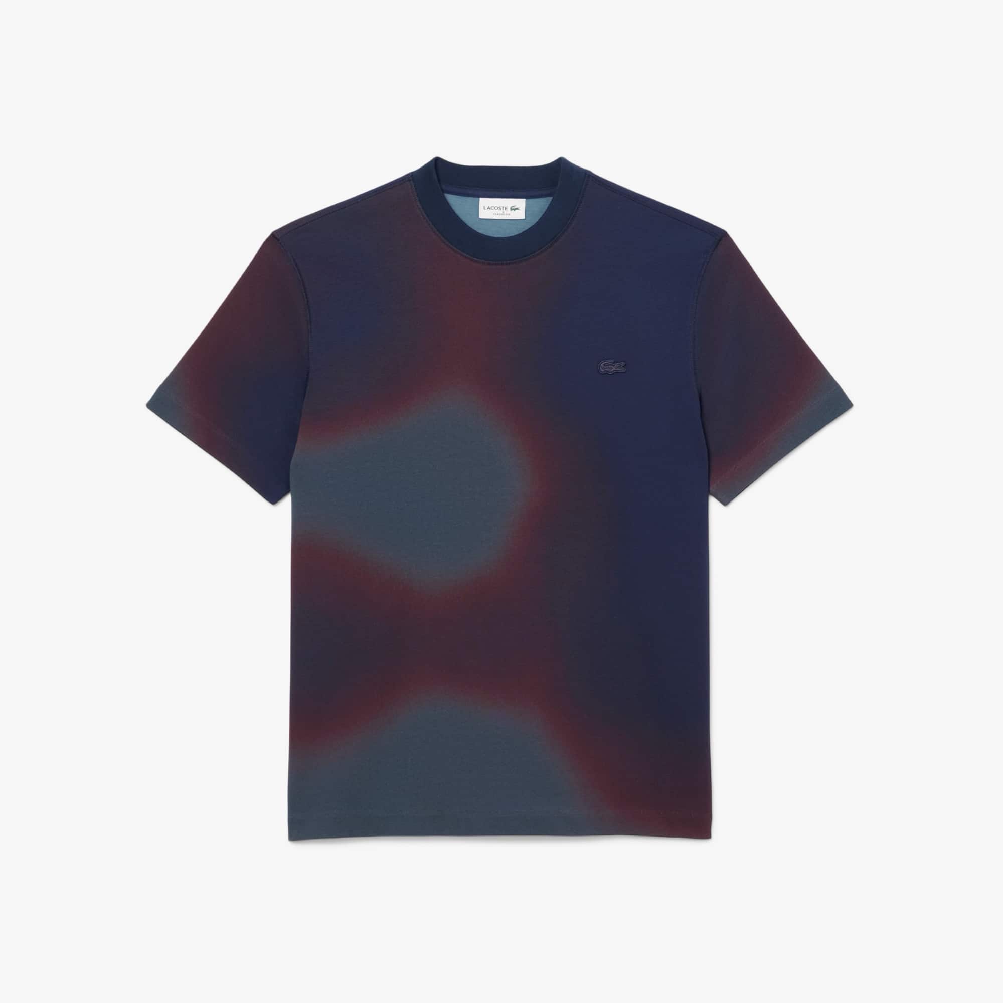 Tシャツ・カットソー LACOSTE Men T Shirts TH6709 3D3 Blue Men Lacoste T-shirt Pima Cotton Short Sleeve Crew Neck Tee