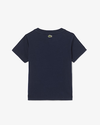 Boys' Crocodile Print Cotton T-Shirt