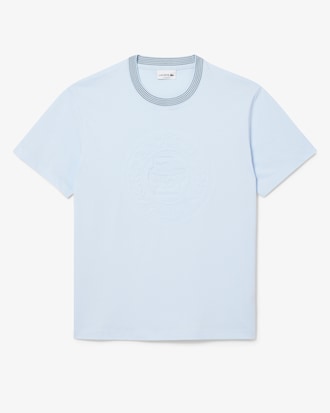 Playera para hombre de punto de algod&oacute;n bordado