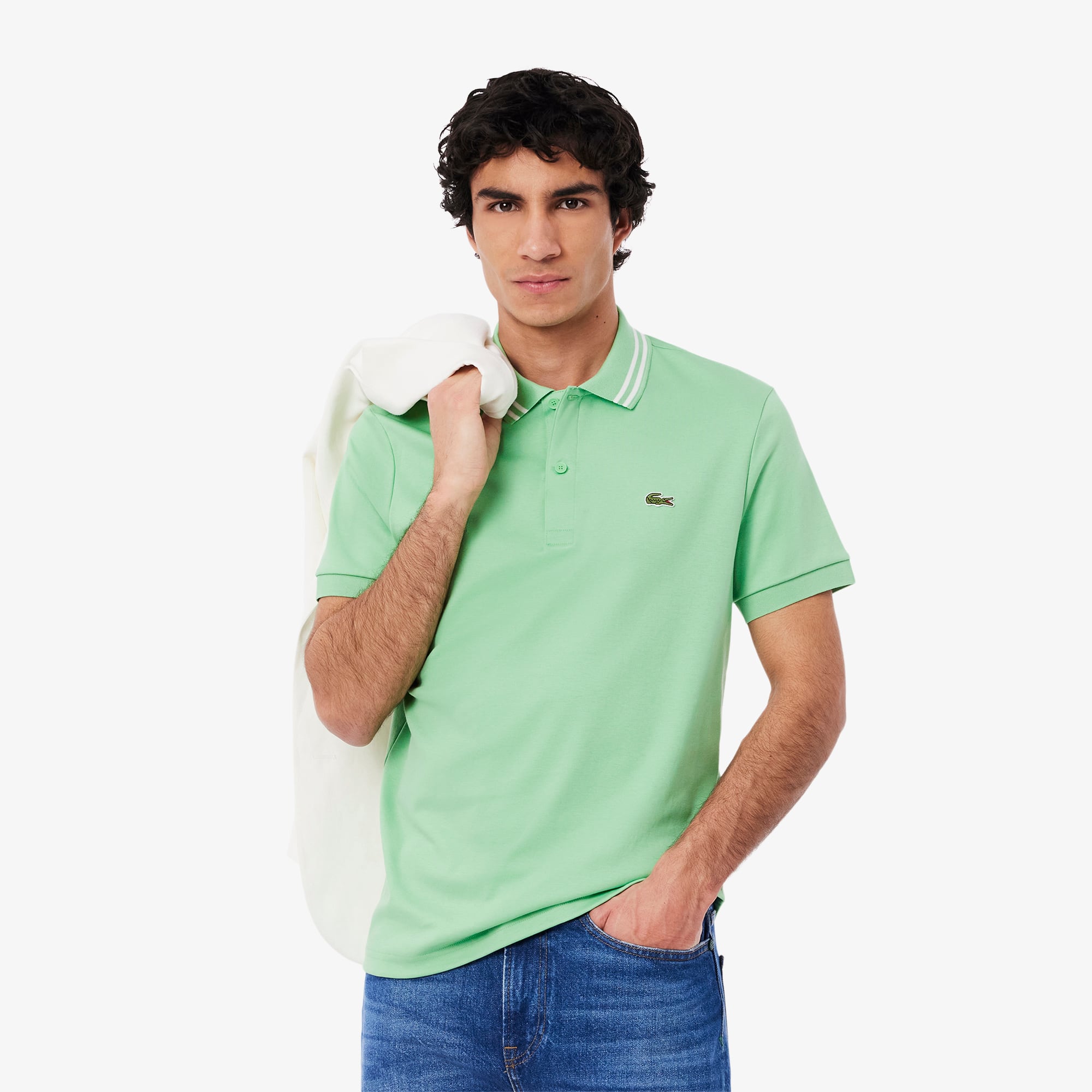 【送料&関税込】Lacoste Polo pima Lacoste Pima Cotton Polo DH2050 Men White New SS25 | eBay