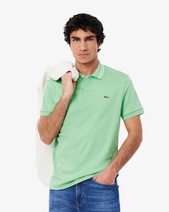 Polo de algodón Pima de corte regular para hombre
