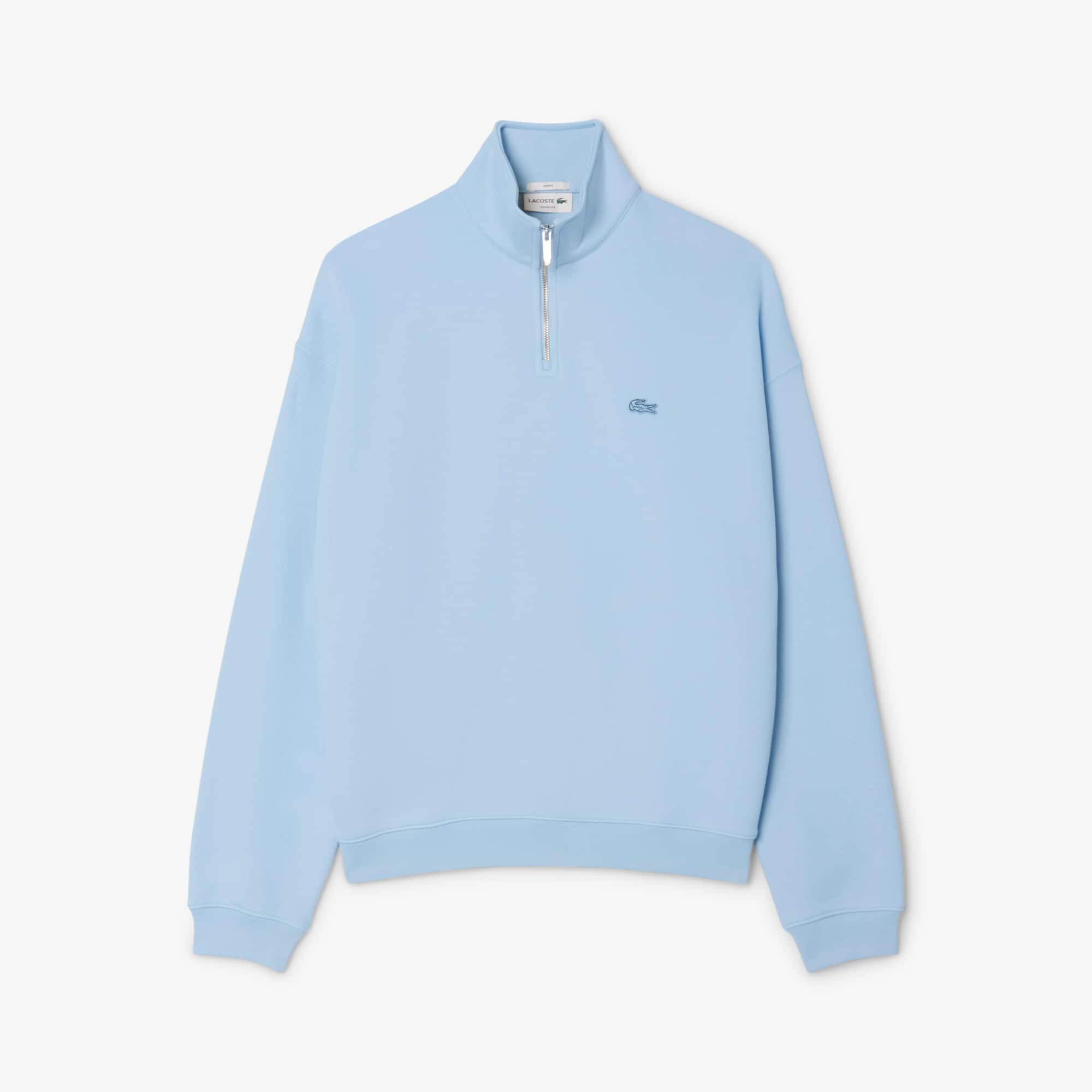 Lacoste Unisex Heavy Fleece Sweatshirt In Blue