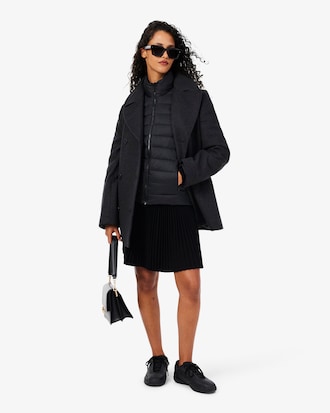 Water-Repellent Quilted Puffed Jacket