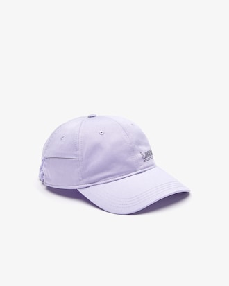 Gorra unisex Lacoste L! VE de algod&oacute;n con letras Lacoste