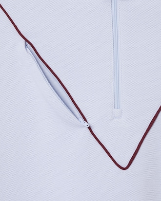 Men's Loose Fit Zip Neck Piqué Sweatshirt