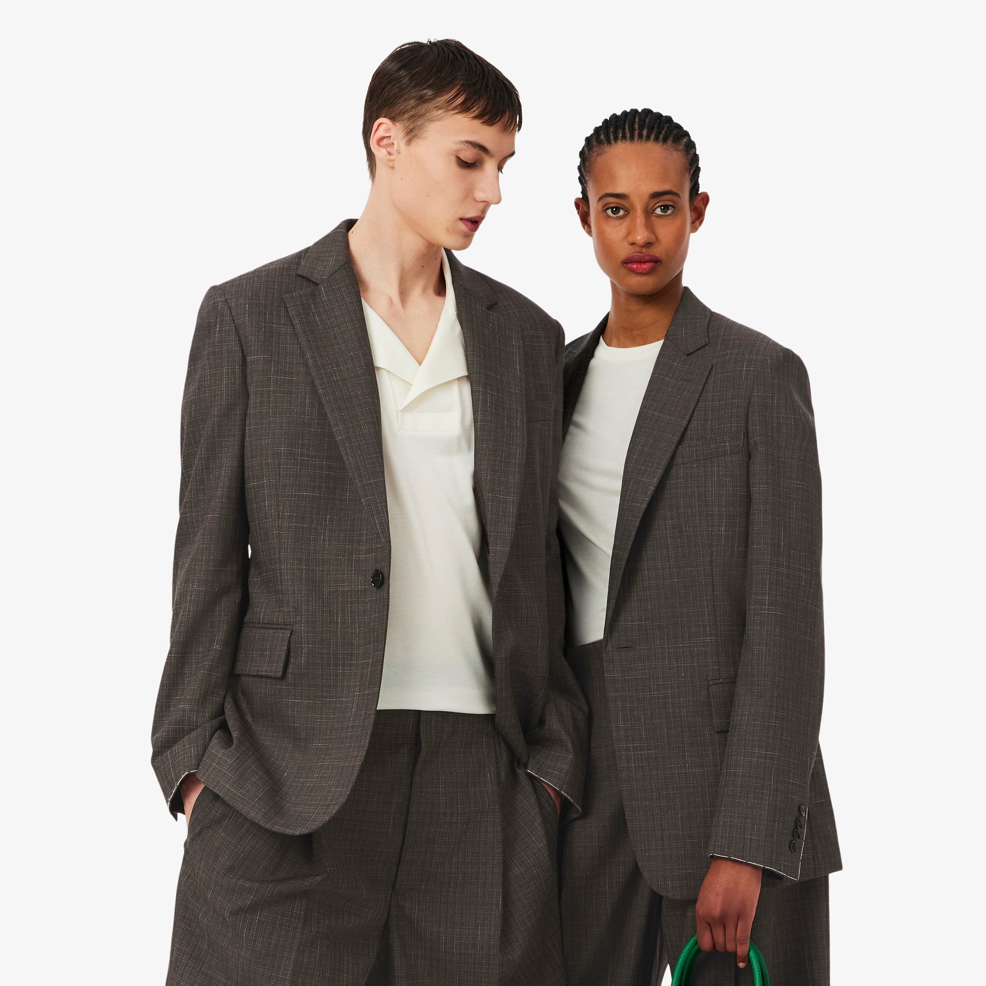 Lacoste Runway Pure Heavy Wool Blazer - S/m In Brown