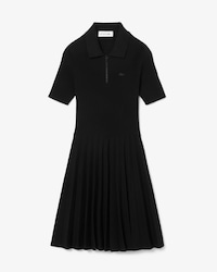 Women's Pleated Polo Collar Dress