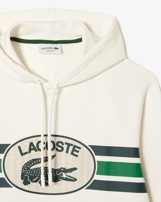 Sweatshirt &agrave; capuche loose fit imprim&eacute; monogramme