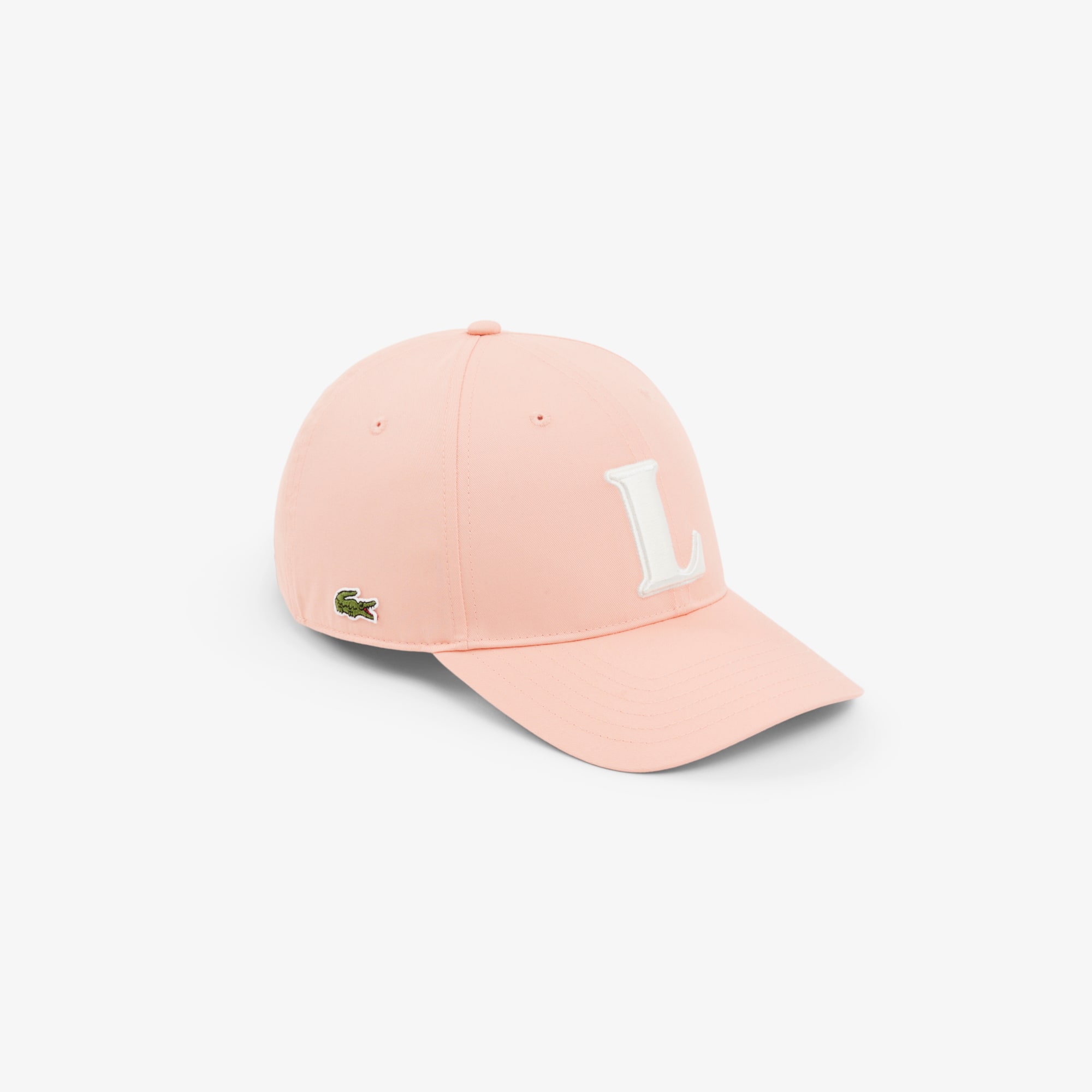 Lacoste Unisex 3d Embroidered Baseball Cap In Pink