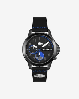 Men&rsquo;s Endurance Multifunctional Black Silicone Watch