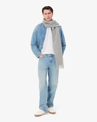 Men's Regular Fit Striped Linen Shirt