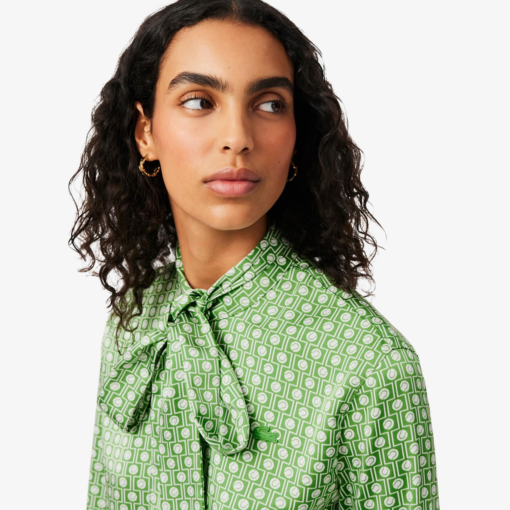 Regular Fit Removable Tie Collar Shirt