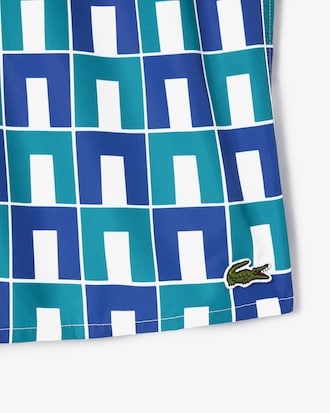 Men's Graphic Print Swim Trunks