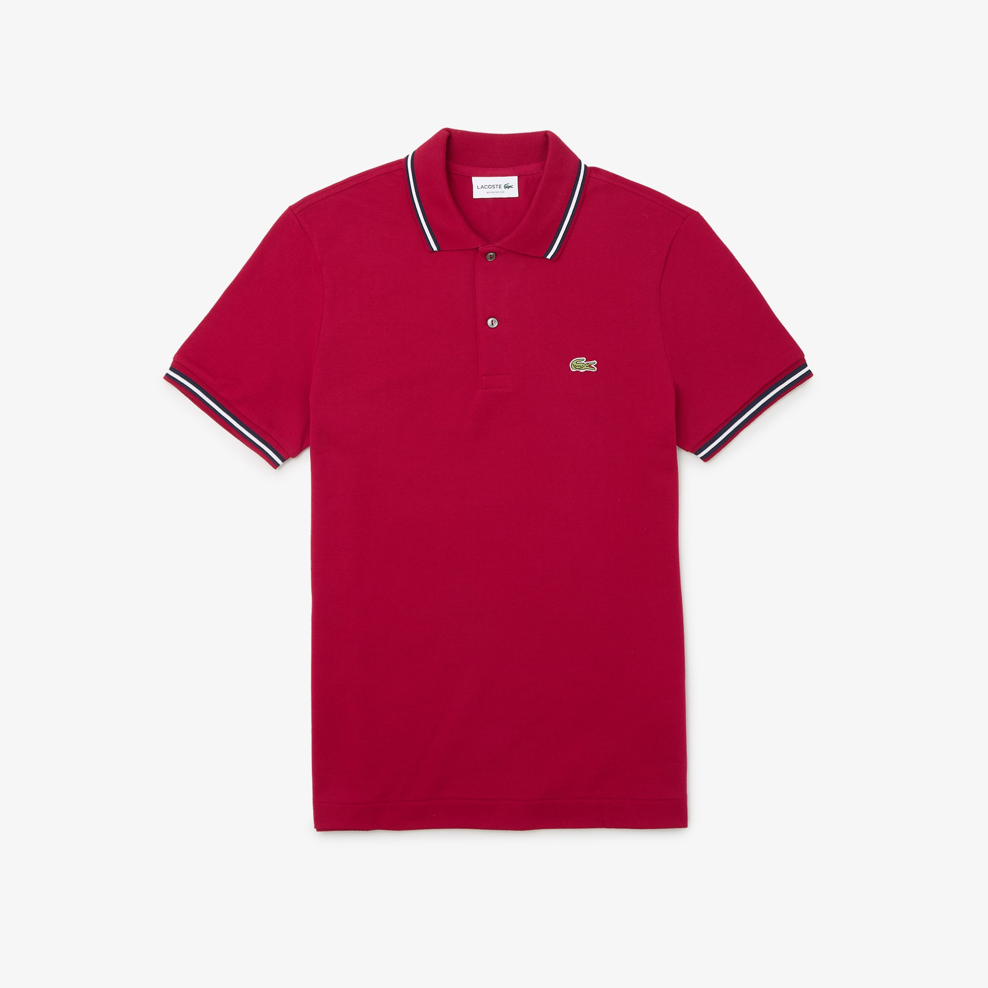 Lacoste Men's Regular Fit Trim Accent L.12.12 Polo - 3xl - 8 In Red