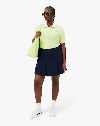 Women's Slim Fit Pointelle Branded L.12.D Polo