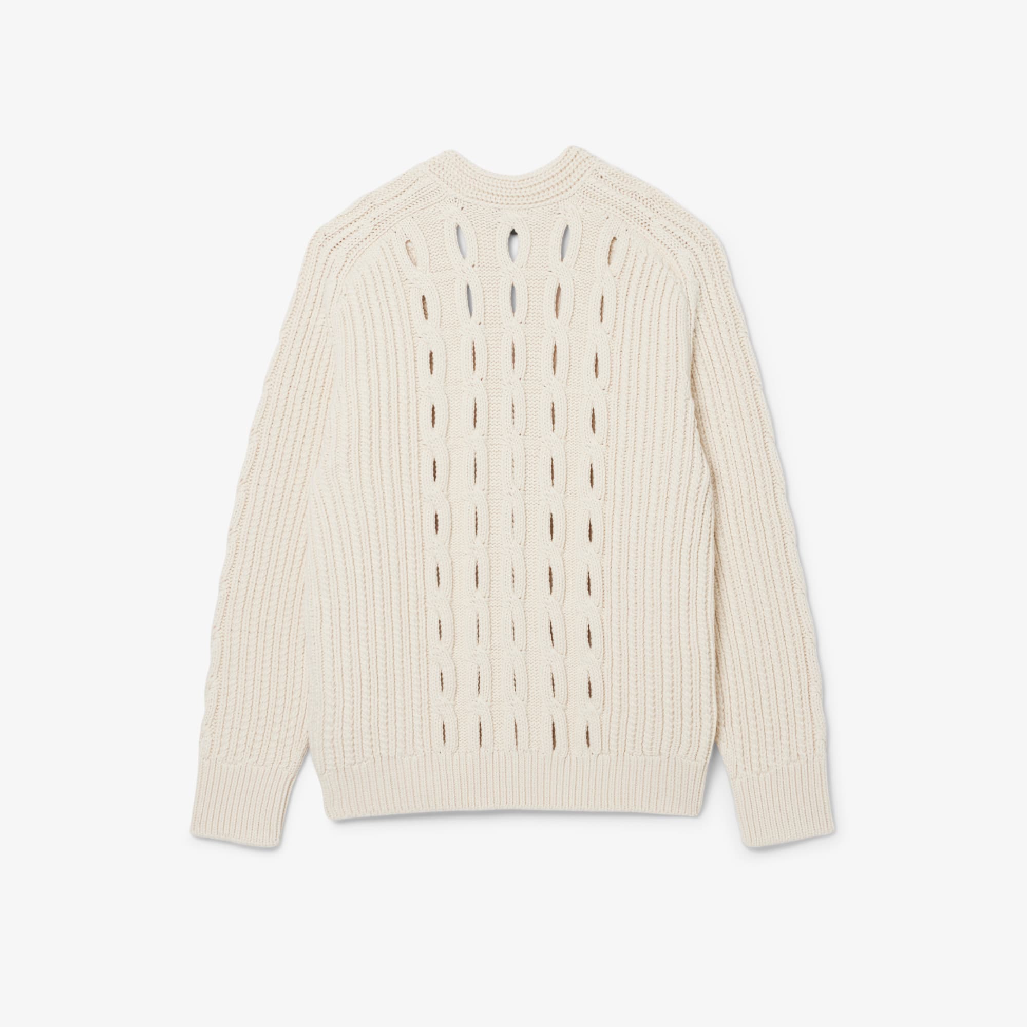 Runway Lacy Cable Knit Cardigan
