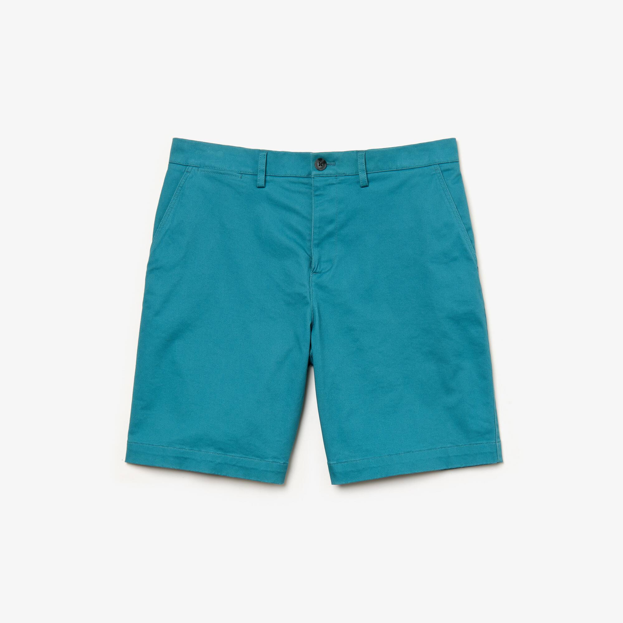 Men's Regular Fit Cotton Gabardine Bermuda Shorts LACOSTE