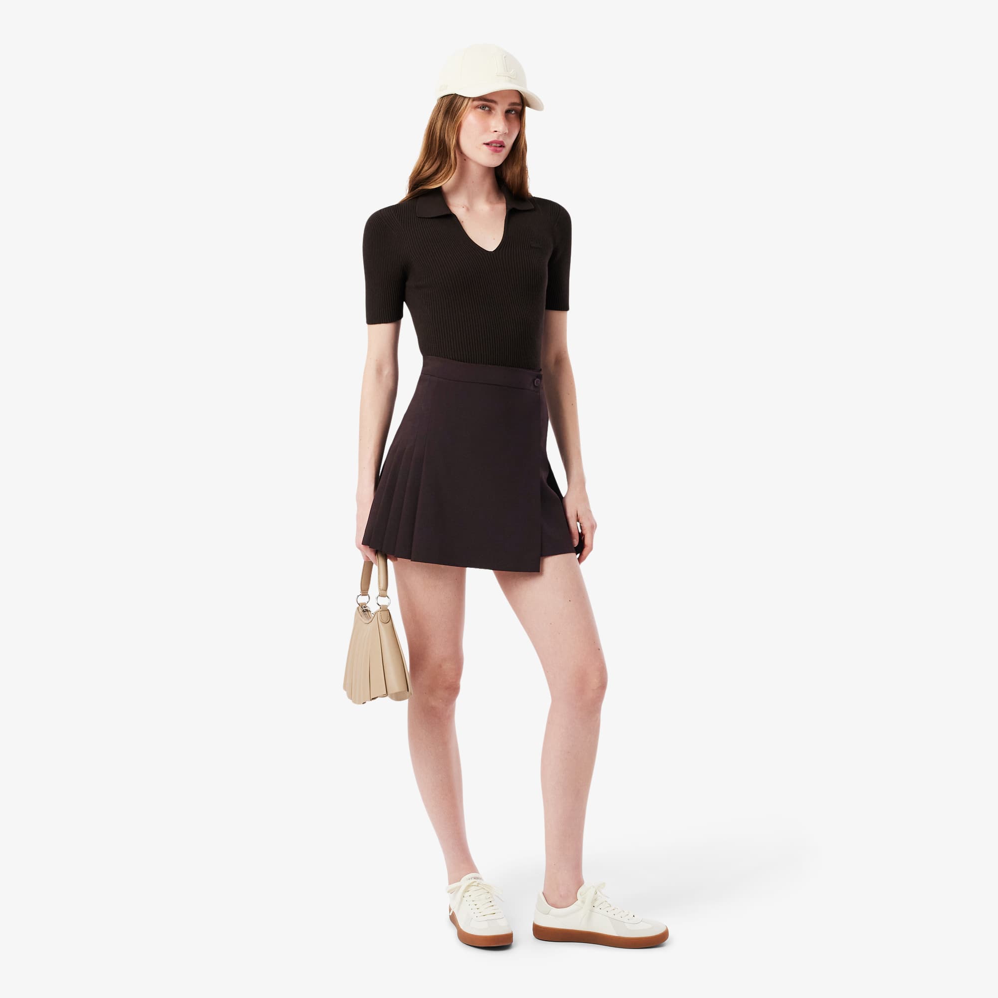 Short Pleated Wrap Skirt - Shorts & Skirts - New In 2026 | Lacoste