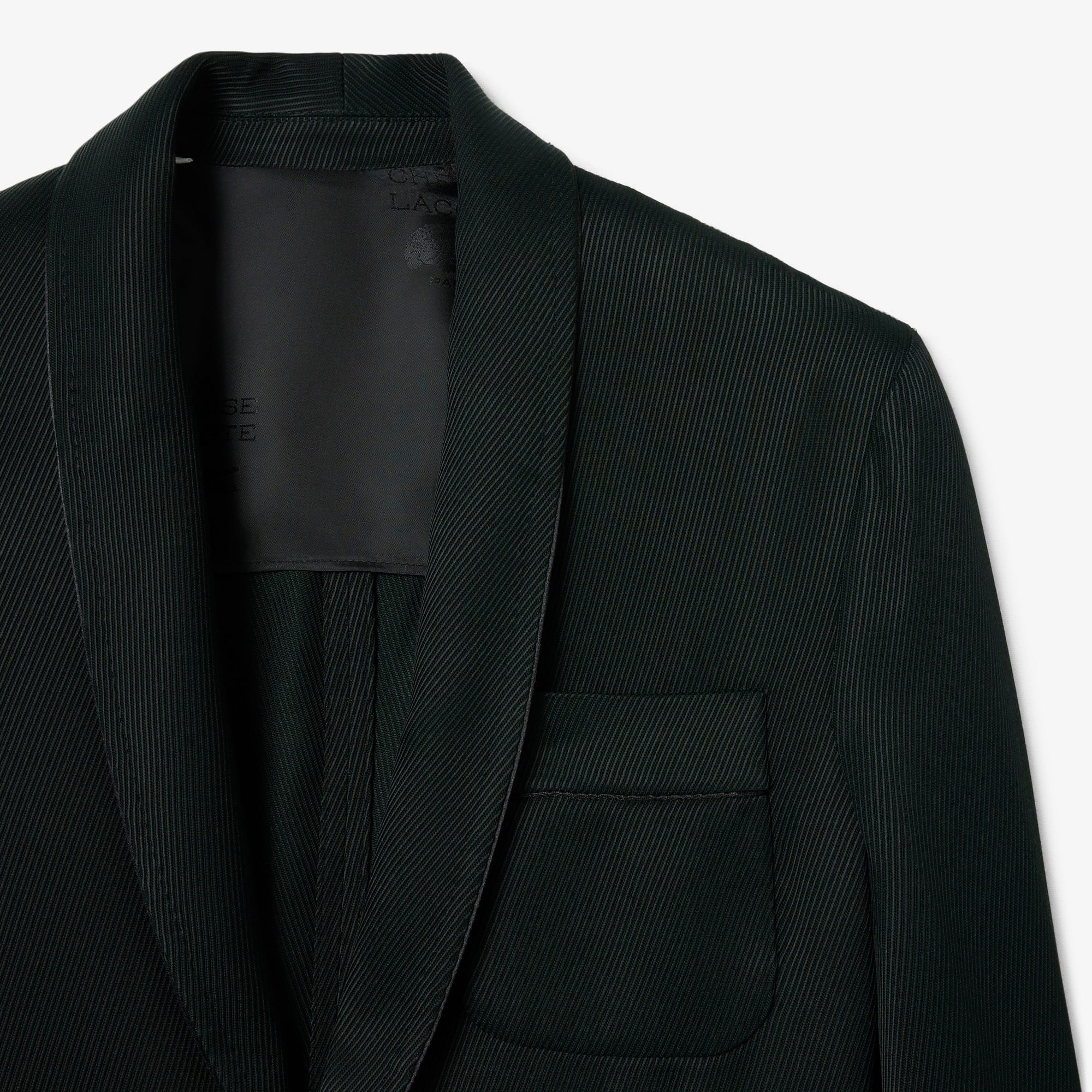 Runway Satin Shawl Neck Blazer