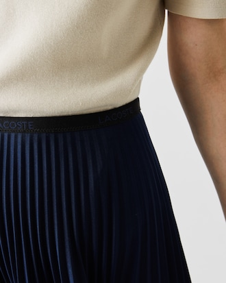 Women's Branded Elasticised Pleated Skirt