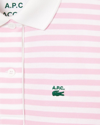 Women&rsquo;s Lacoste x A.P.C. Loose Fit Striped Polo Shirt