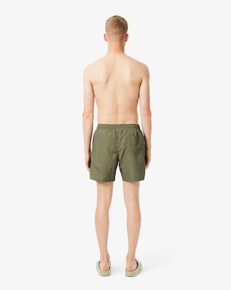 Men's Mid-Length Print Swim Trunks