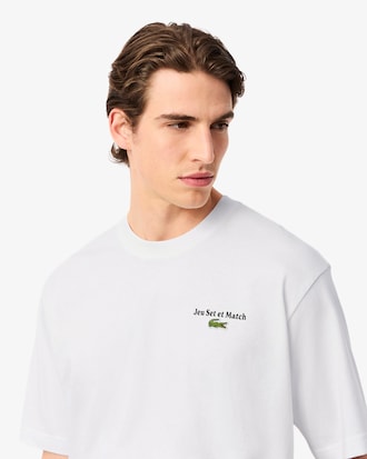 Men's Loose Fit Heavy Jersey Printed T-Shirt